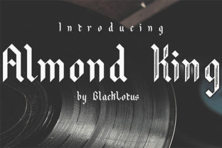 Almond King: A Timeless Blackletter Font for Editorial Design