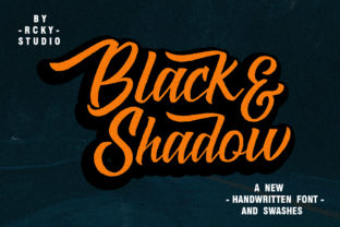 Black Shadow: A Bold Script Font for Creative Branding