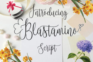 Blastamino: A Script Handwritten Font for Creative Web Design