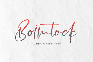 Boimtock: A Script Handwritten Font for Editorial Design