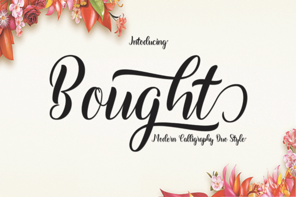 Bought: A Handwritten Font for Editorial Magic