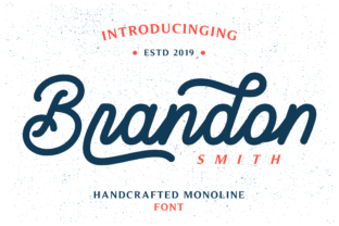 Brandon Smith: A Script Handwritten Font for Creative Crafters