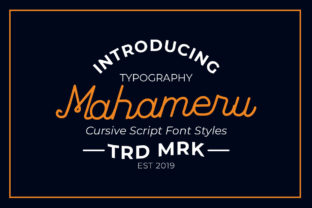 Discover the Magic of Mahameru: A Handwritten Font for Editorial Design