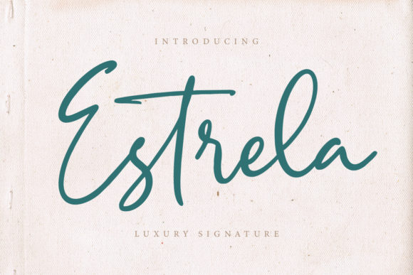 Estrela: A Script Handwritten Font for Editorial Design and Branding