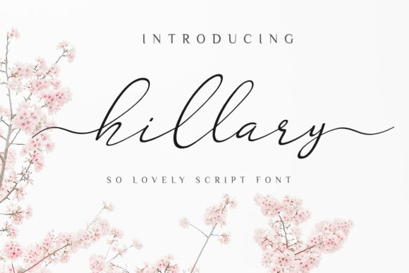 Fall in Love with Hillary: A Script Font for Creative Crafters
