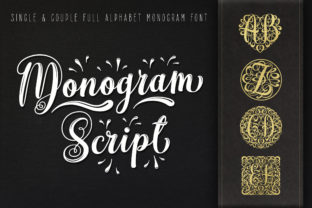 Monogram Script: A Timeless Decorative Font for Editorial Design