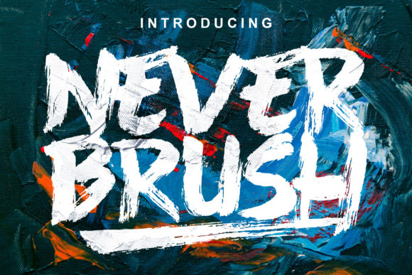 Never Brush: A Script Handwritten Font for Creative Crafters