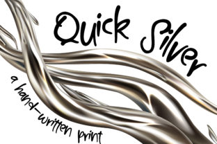Quick Silver: A Script Handwritten Font for Editorial Design and Branding