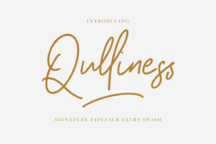 Qulliness: The Script Handwritten Font That Elevates Your Craft