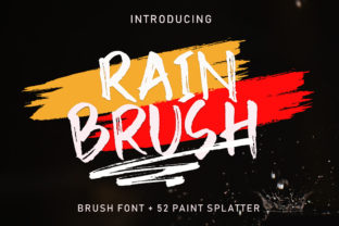 Rain Brush: A Script Font for Bold Editorial Design