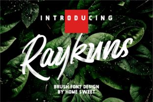 Raykuns: A Bold Script Font for Urban Editorial Design