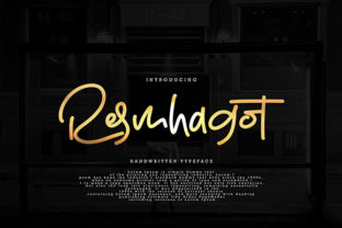 Resmhagot: A Script Handwritten Font That Breathes Life Into Your Creations