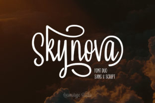 Skynova Duo: A Script Handwritten Font for Creative Crafters and Product Designers