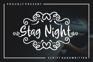 Stag Night: A Romantic Script Font for Handmade Creators