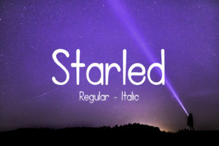 Starled: A Script Handwritten Font for Authentic Web Design