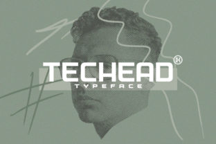 Techead: A Modern Serif Font for Editorial Design and Branding