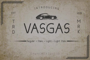 Vasgas: A Sans Serif Font That Elevates Every Craft Project